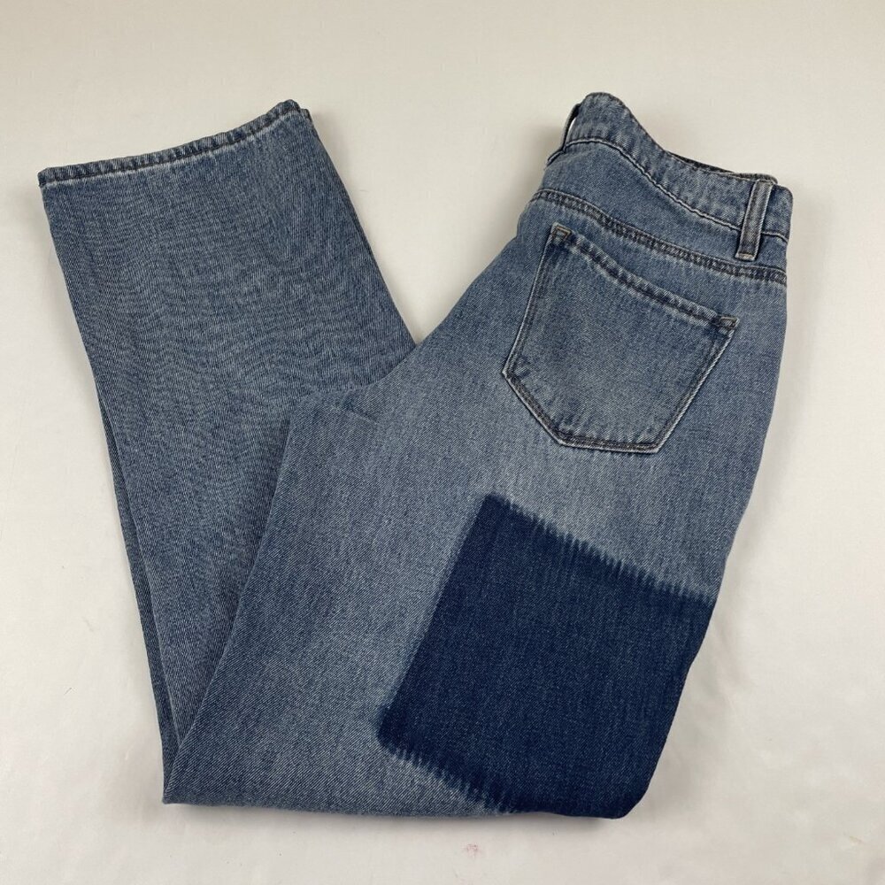 Empyre Frankie Patched Dad Jeans Women’s 2 Boho Relaxed Fit Distressed Denim